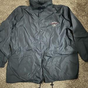 Eddie Bauer - Men’s Windbreaker Blue Button Jacket - Size Medium